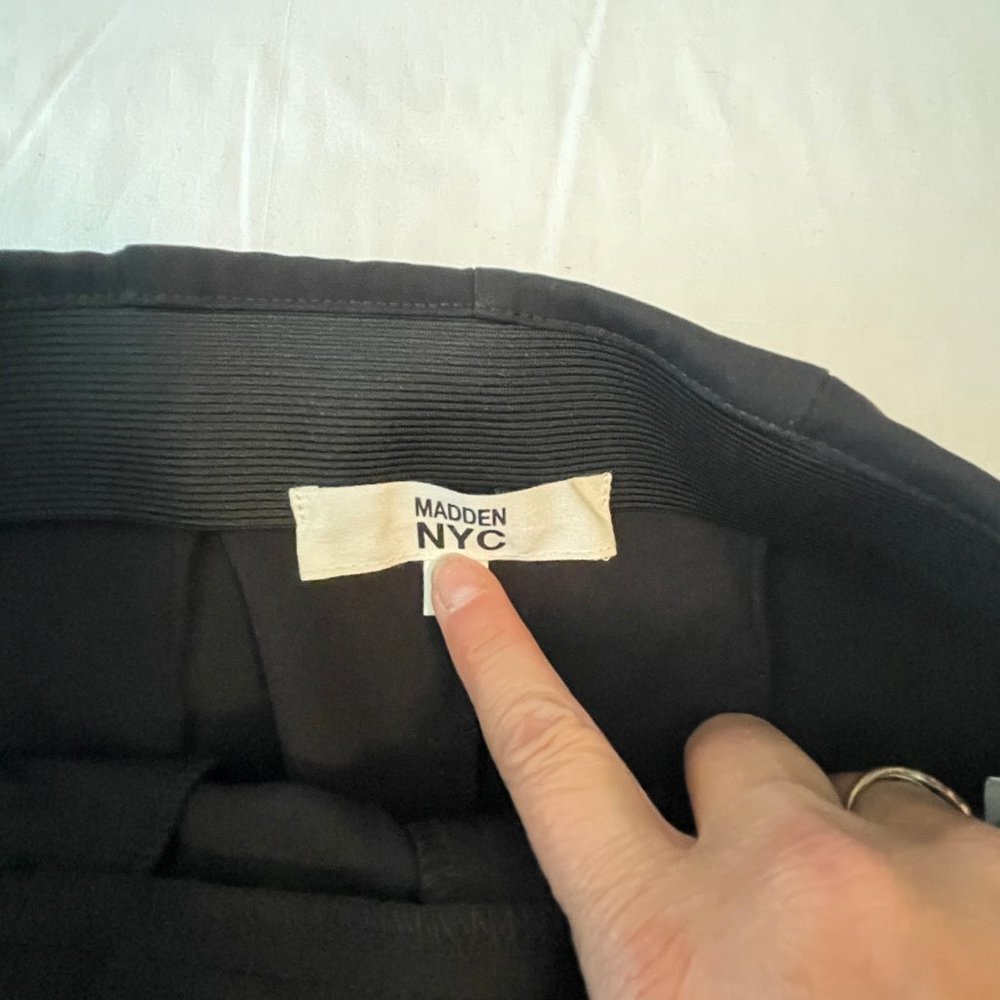 NWT Black High Rise Wide Leg Trouser Pants - Picture 6 of 8